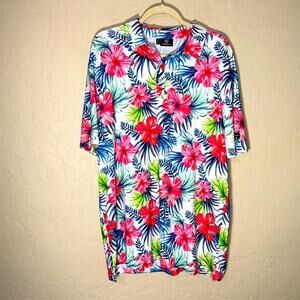 Greenside golf polo tropical floral print